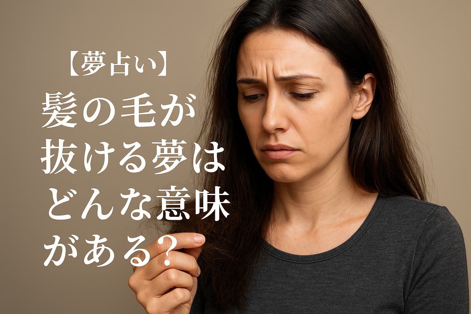 【夢占い】髪の毛が抜ける夢はどんな意味がある？