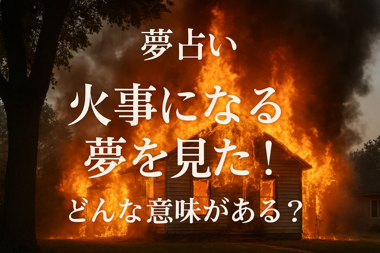 【夢占い】火事になる夢を見た！どんな意味がある？