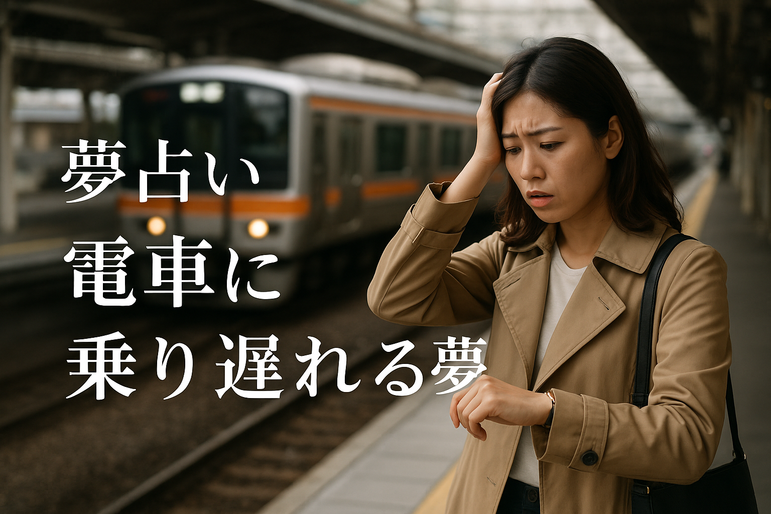 【夢占い】電車に乗り遅れる夢の意味は？