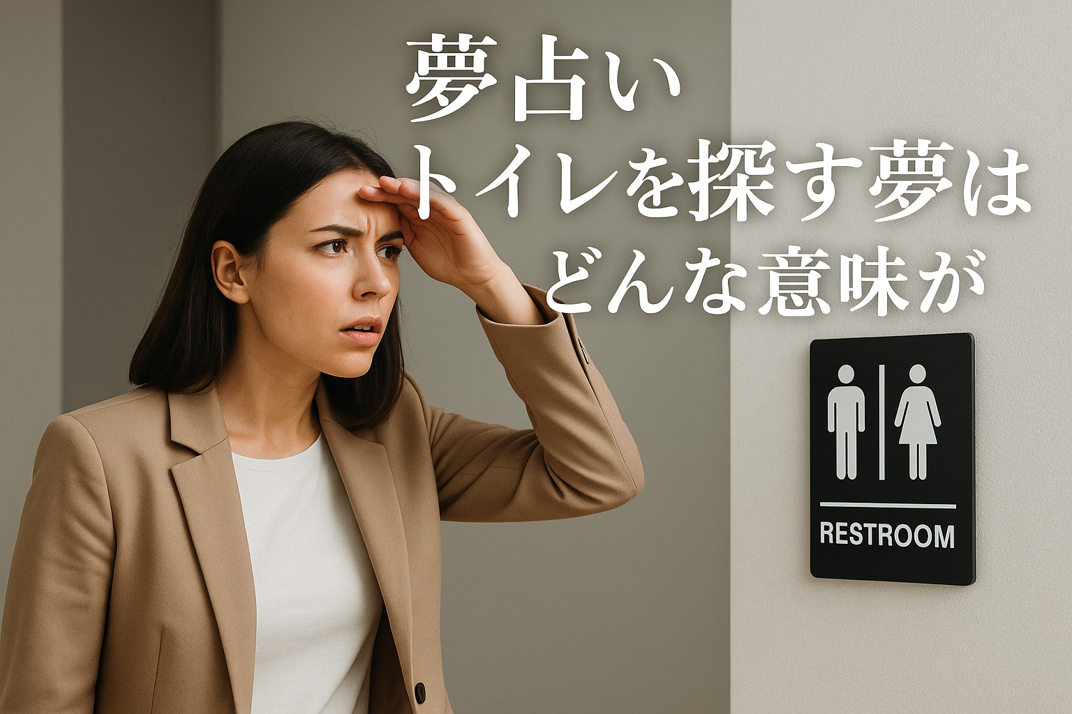 【夢占い】トイレを探す夢はどんな意味がある？