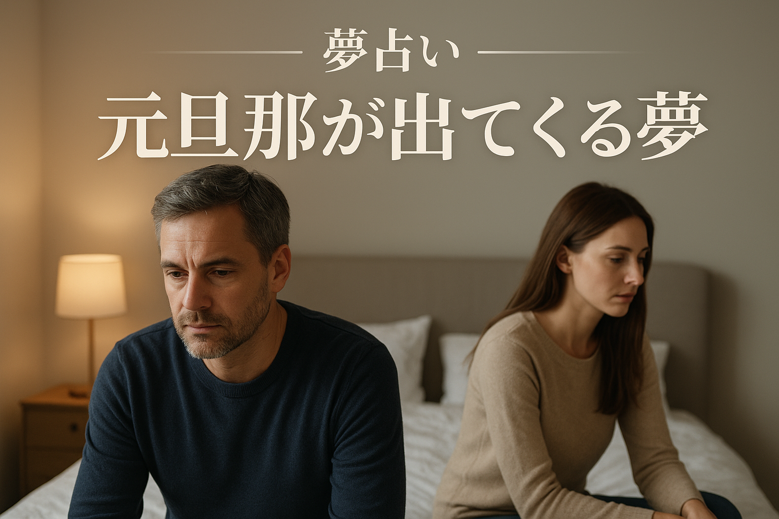 【夢占い】元旦那が出てくる夢の意味は？