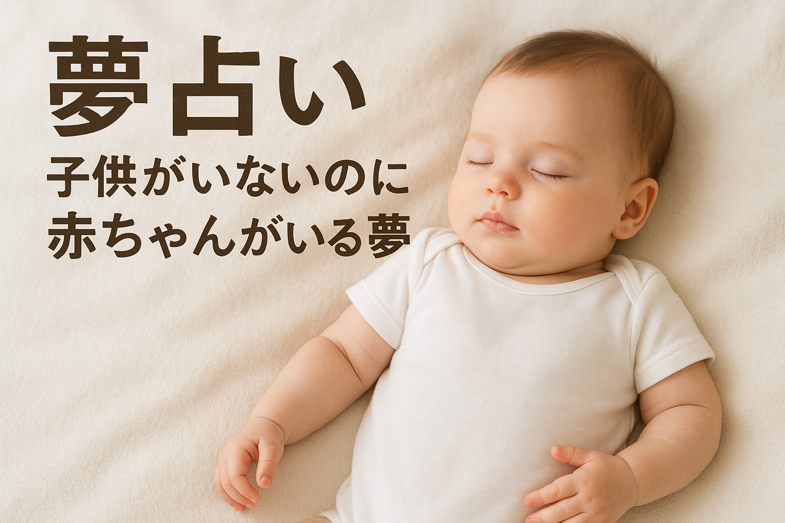 【夢占い】子供がいないのに赤ちゃんがいる夢の意味は？