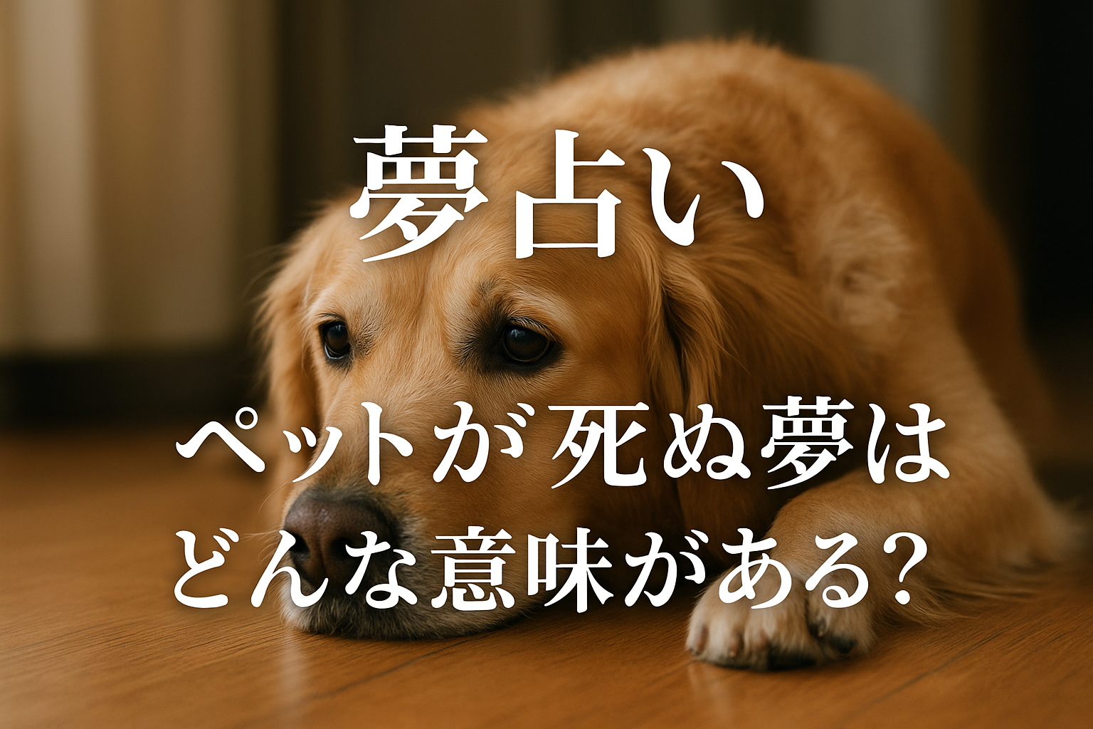 【夢占い】ペットが死ぬ夢はどんな意味がある？