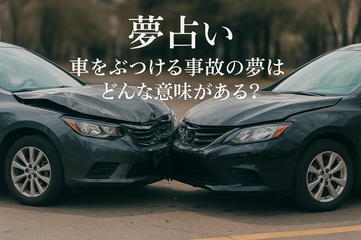 【夢占い】車をぶつける事故の夢はどんな意味がある？