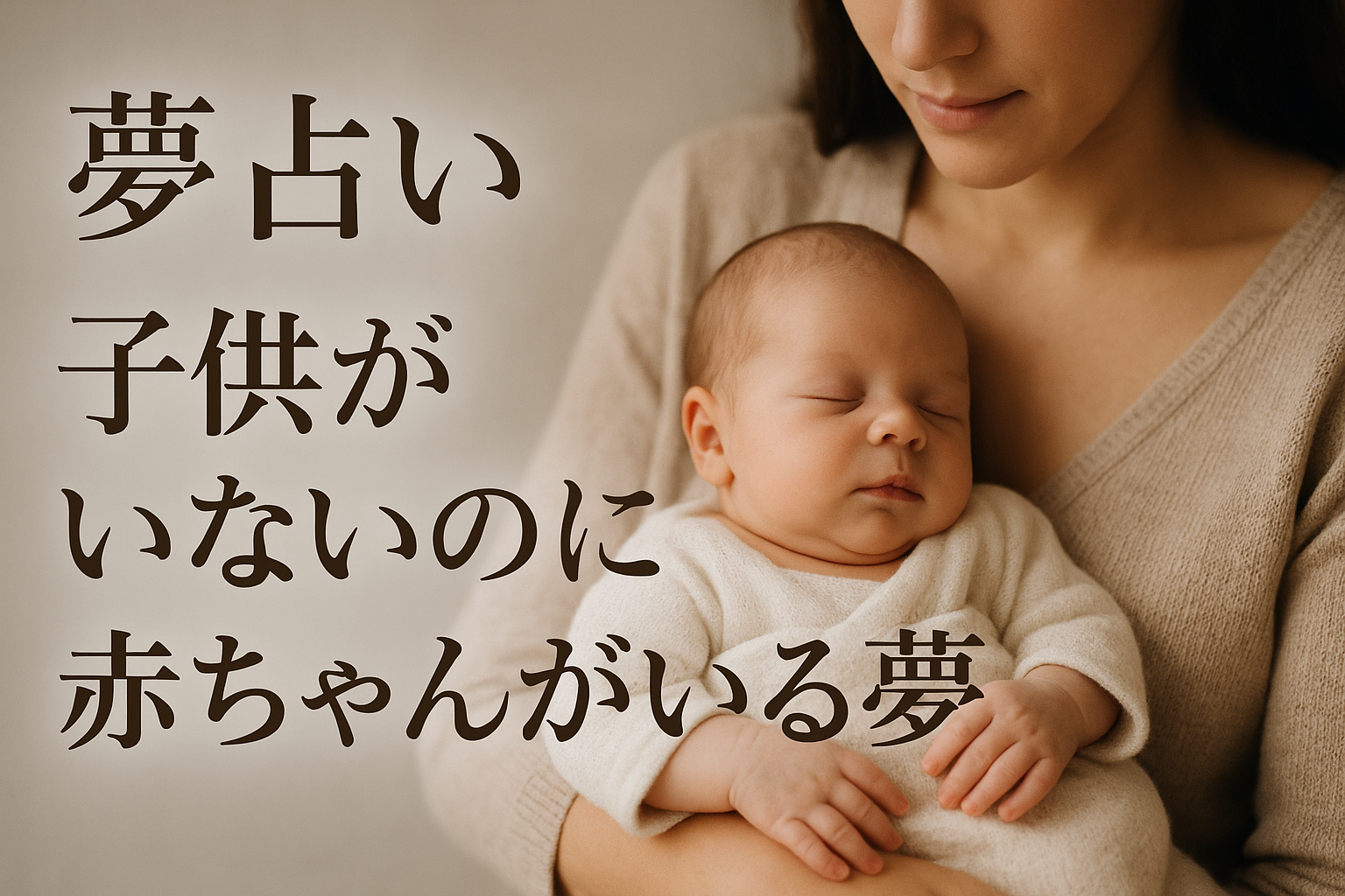【夢占い】子供がいないのに赤ちゃんがいる夢の意味は？