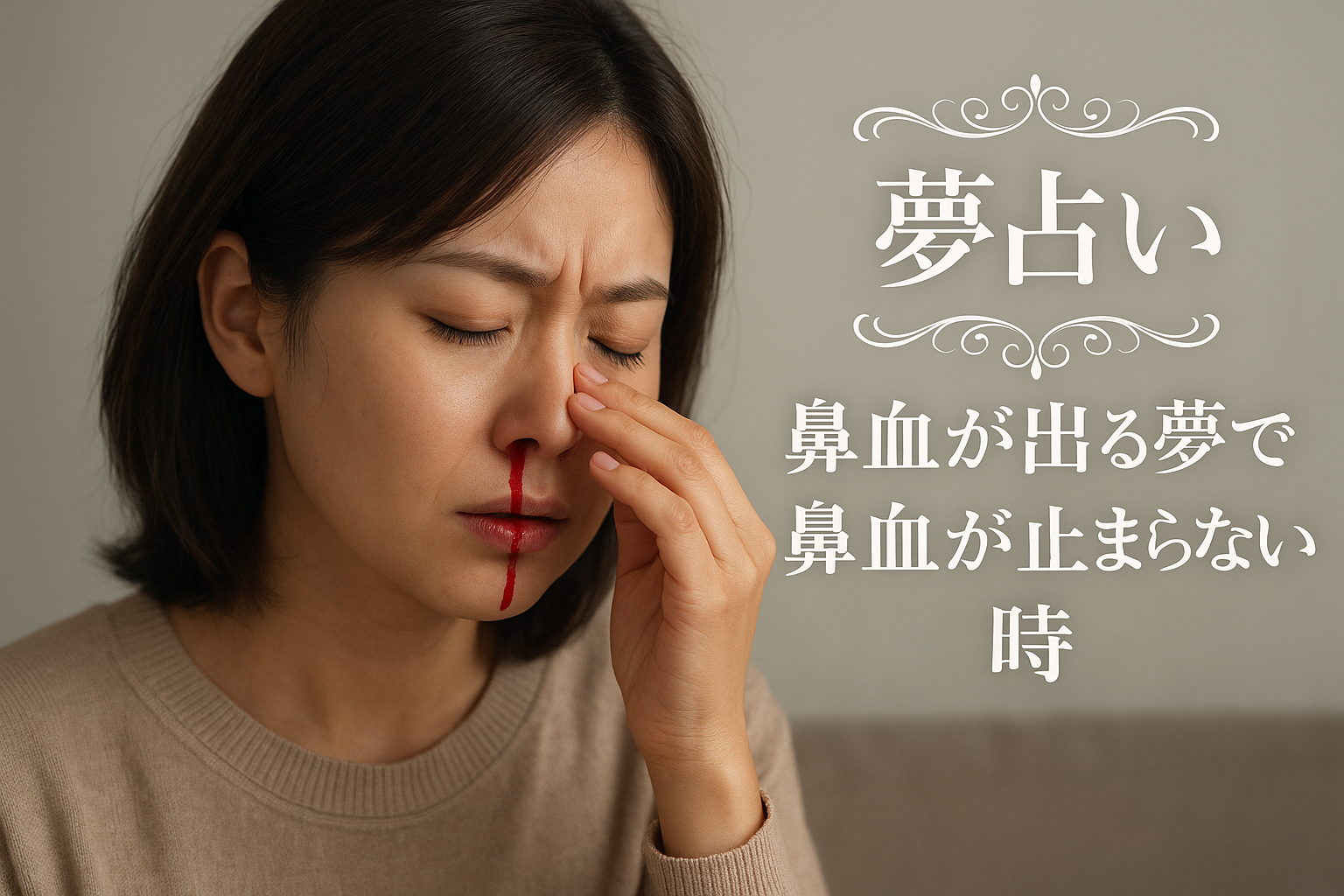 【夢占い】鼻血が出る夢で鼻血が止まらない時の意味は？
